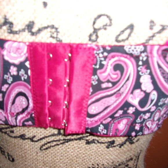 Youmita 42DDD Paisley Print Floral Lace Overlay Bra NWT - Picture 10 of 12